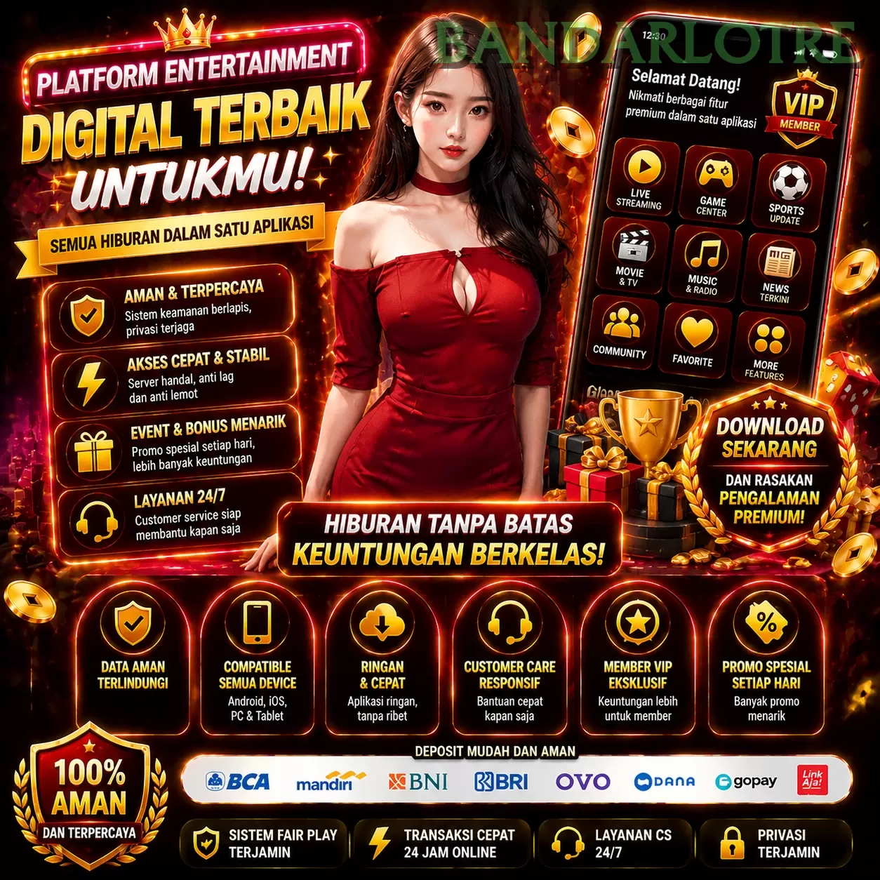 Ikon aplikasi bandarlotre resmi